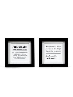 ($8) Reversible Sign - Chocolate Definition & Special Occasion Wine